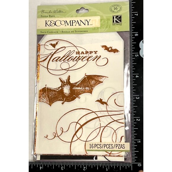 2012 K&Company Brenda Walton Halloween Favor Bags 16 Pack Gift - Picture 1 of 3